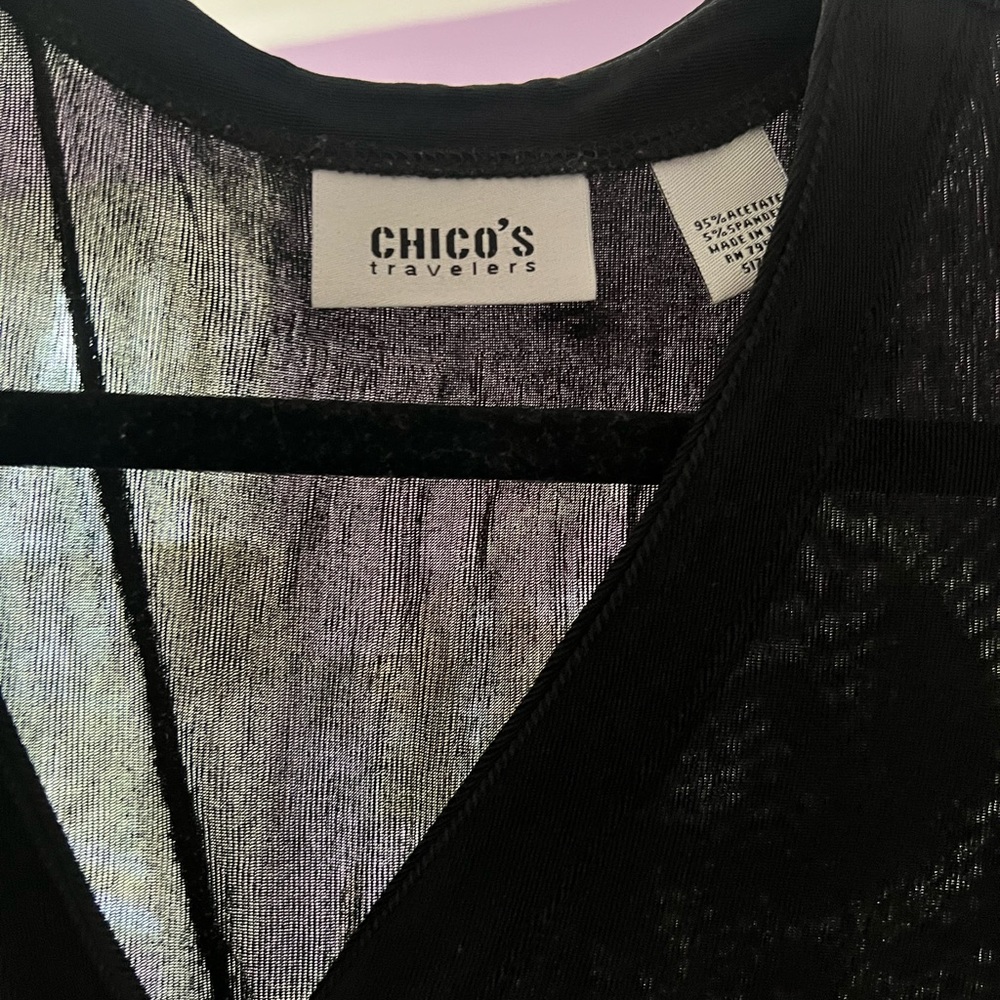 CHICOS black button down - Picture 2 of 2